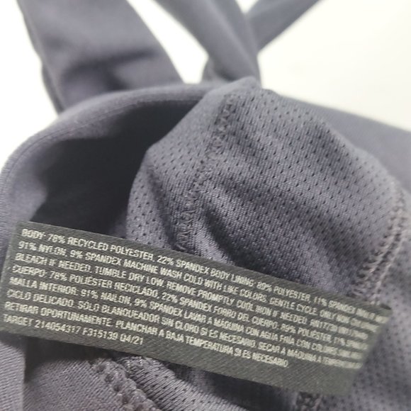 ALL IN MOTION slate light support simplicity twist sports bra large - Picture 6 of 6